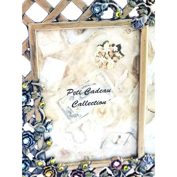 PICTURE FRAME-Vintage Matson Peti Cadeau Collection-Metal-Double (unmarked) - Picture 4 of 15